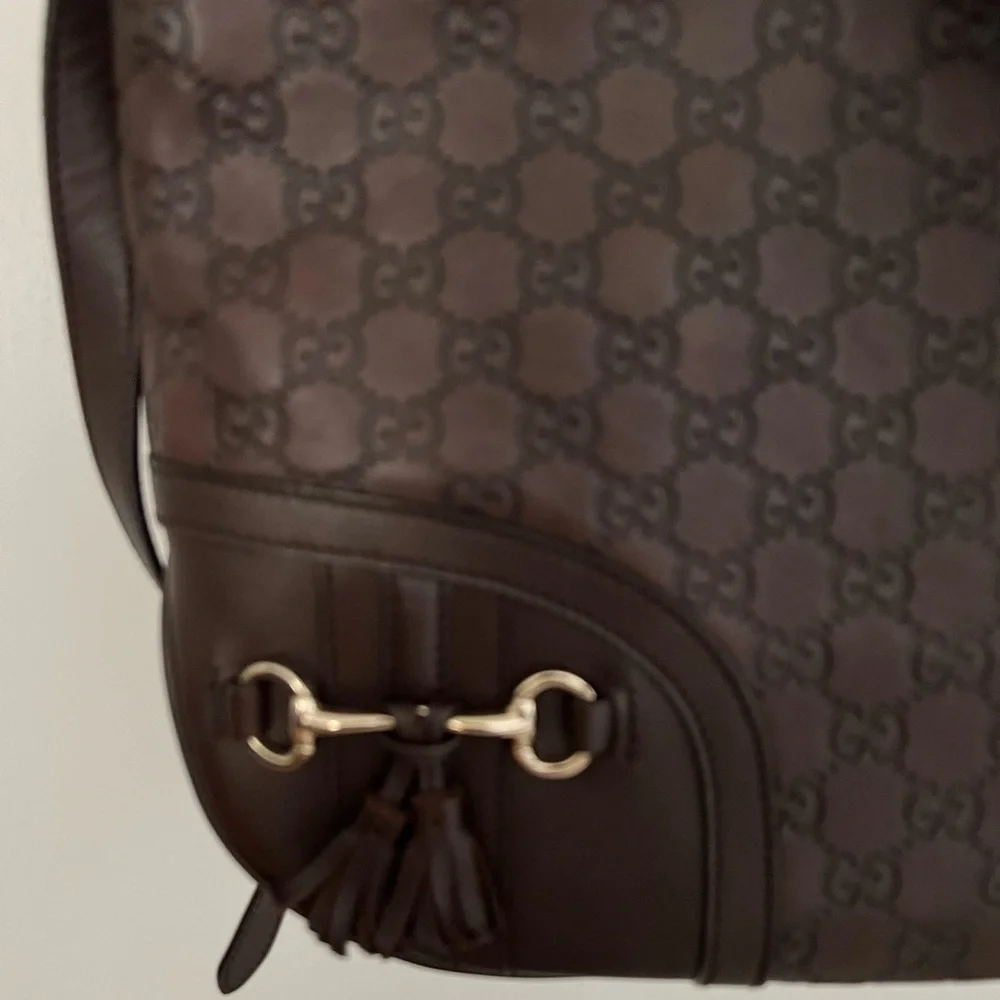 Authentic Preloved Guccissima Dark Brown Messenger bag - Picture 12 of 16